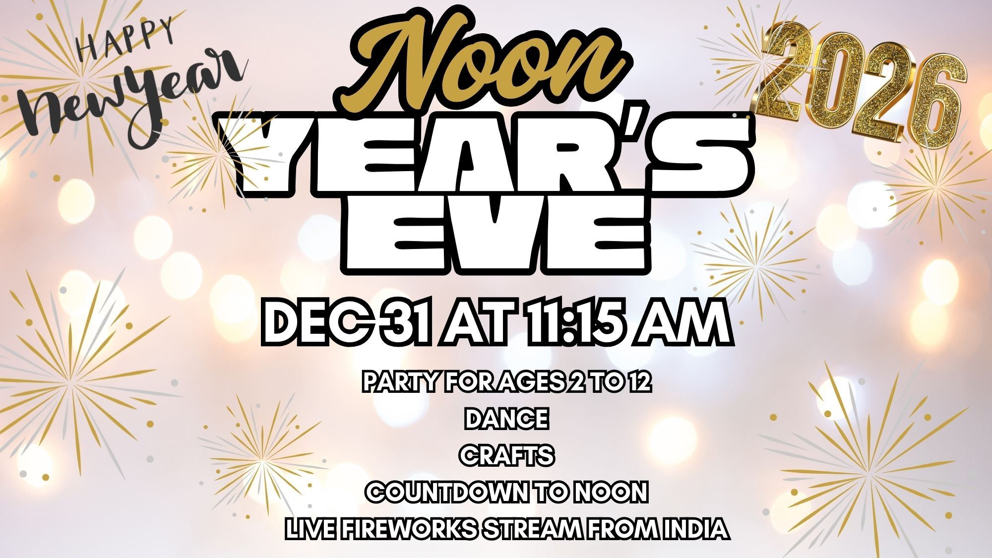 Noon Year's Eve Party
